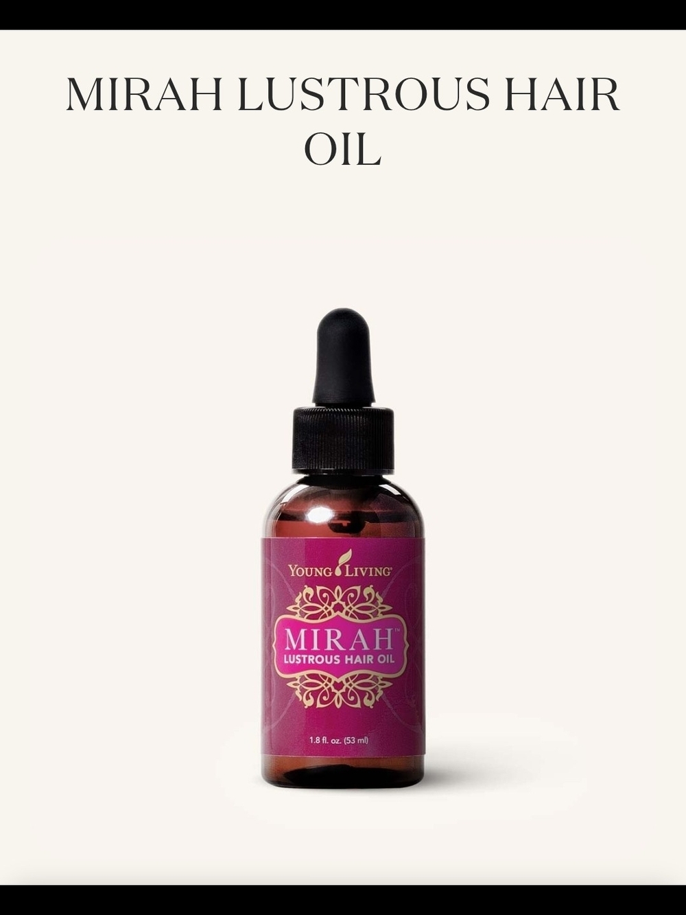 Young Living Mirah Lustrous Hair Oil — Pink